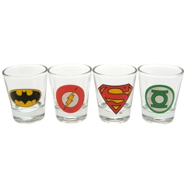 DC Comics Official Shot Glass Set (Pack Of 4)