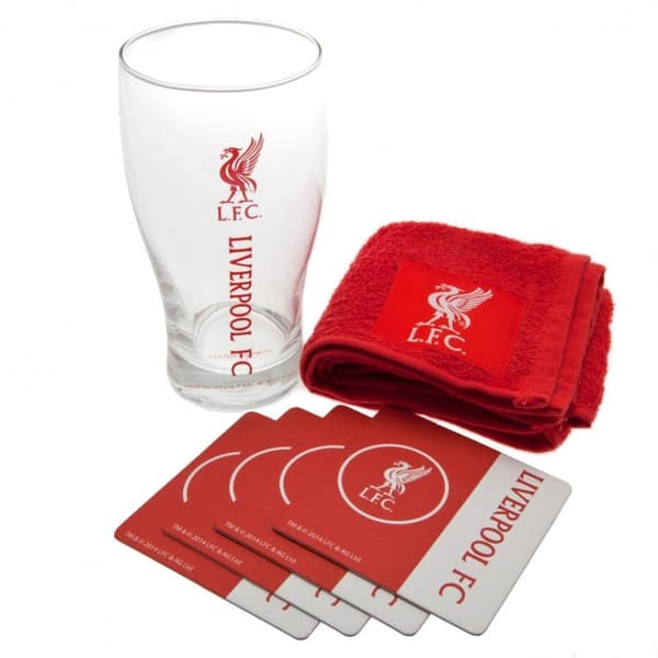 Liverpool FC Official Mini Bar Set Red/White One Size