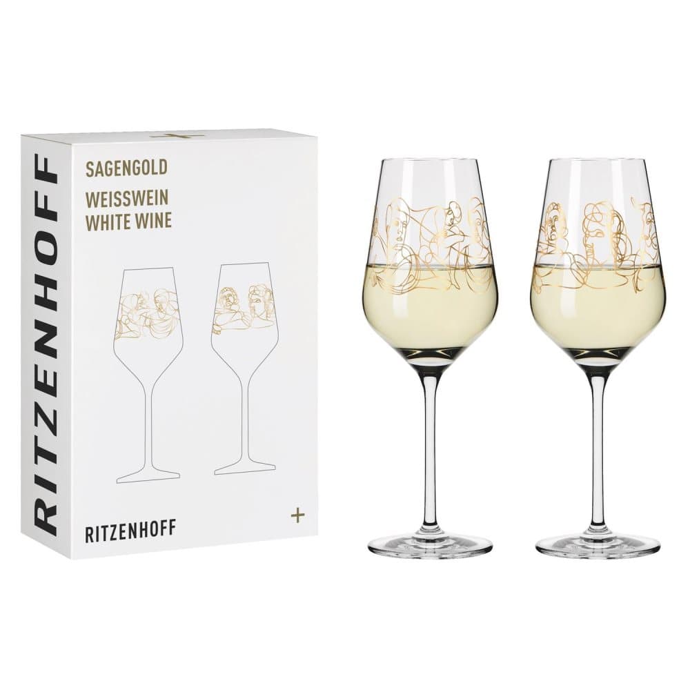 Sagengold Vitvinsglas 2-p