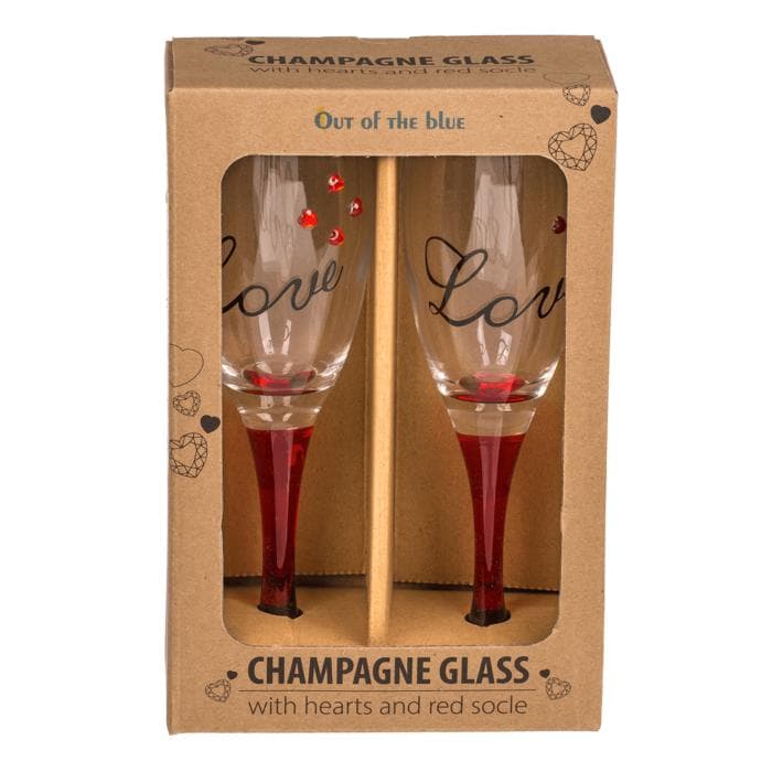 2-Pack - Champagneglas - Love