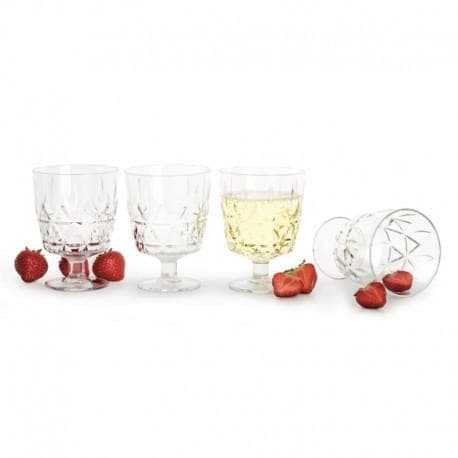 Picknick vinglas Juni 4-pack, transparent