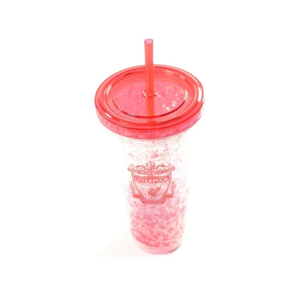 Liverpool FC Crest 600ml Freezer Cup With Straw