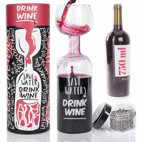 Vinglas - DIMONO - Jumbo - 750 ml - Gratis rengöringskulor - Skaftglas