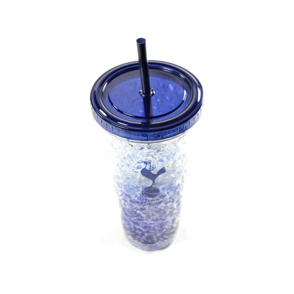 Tottenham Hotspur FC Spurs Crest 600ml Freezer Cup With Straw