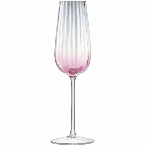 Lsa - G1332-09-152 - DU06 Set med 2 Dusk Champagne-flöjter, 250 ml, rosa/grå