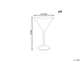 Miniatyrbillede 3 af 8: Sæt med 4 Martiniglas Transparent iriserende finish Håndblæst cocktailglas 22 cl 8 oz 4 stk. sæt
