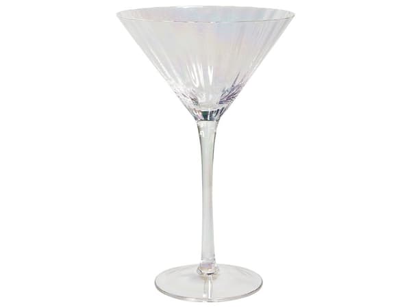 Sæt med 4 Martiniglas Transparent iriserende finish Håndblæst cocktailglas 22 cl 8 oz 4 stk. sæt