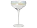 Miniatyrbillede 5 af 8: Champagneglas klar 4 dele sæt konveks iriserende glas 30 cl mundblæst ribbet retro moderne stil