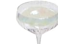 Miniatyrbillede 7 af 8: Champagneglas klar 4 dele sæt konveks iriserende glas 30 cl mundblæst ribbet retro moderne stil