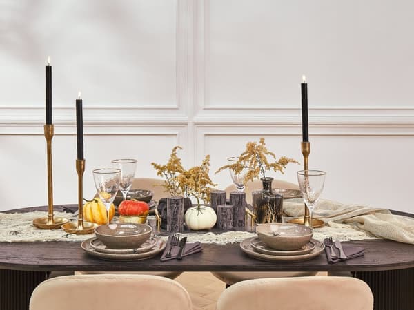 Vinglas klart glas 4 stk sæt guld rød 38 cl mundblæst retro moderne stil stue køkkenbord