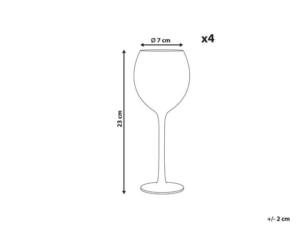 Vinglas Lyserød Grøn Tonet 4 stik 36 cl Farvede Rødvinsglas Mundblæste Glas til Vin Bordeaux Bourgogneglas