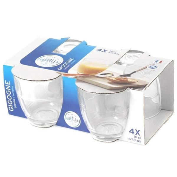 Verres Gigogne - DURALEX - 4-pack - Låg form - 16 cl - Glas