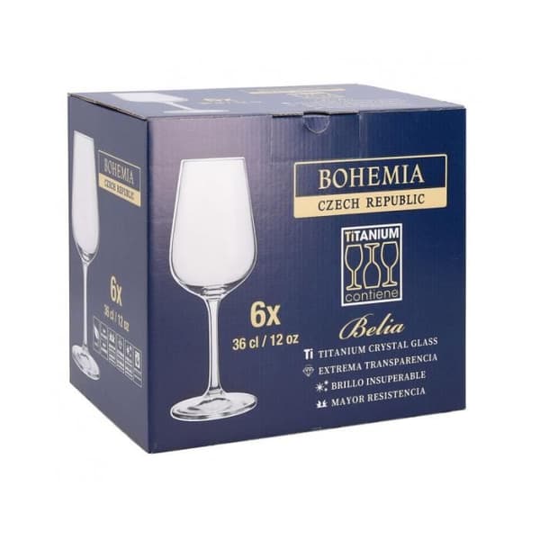 Belia Bohemia vinglas 6 enheter (36 cl)