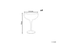 Miniatyrbilde 3 av 8: Sett med 4 Champagneglass Transparente Håndblåste 45 cl 4-delers Sett med Gullkantet