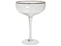 Miniatyrbilde 5 av 8: Sett med 4 Champagneglass Transparente Håndblåste 45 cl 4-delers Sett med Gullkantet