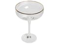 Miniatyrbilde 6 av 8: Sett med 4 Champagneglass Transparente Håndblåste 45 cl 4-delers Sett med Gullkantet