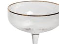 Miniatyrbilde 7 av 8: Sett med 4 Champagneglass Transparente Håndblåste 45 cl 4-delers Sett med Gullkantet