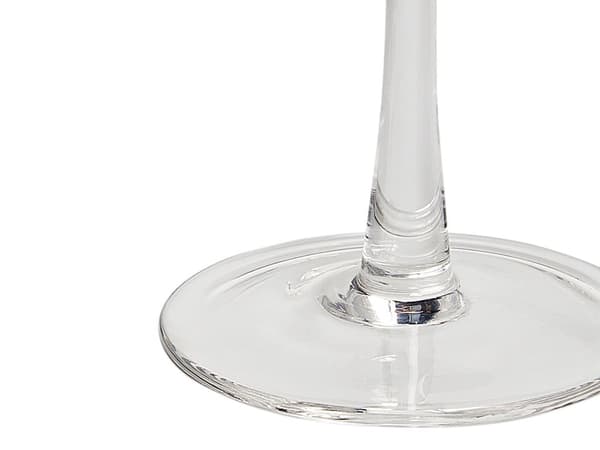 Sett med 4 Transparente Håndblåste Champagneglass 25 cl 4-delt Sett med Gullkantet