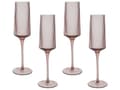 Miniatyrbilde 1 av 8: Sett med 4 Rosa Transparente Håndblåste Champagneglass 22 cl