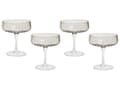 Miniatyrbilde 1 av 8: Sett med 4 Champagneglass Grå Transparent Håndblåst 17 cl