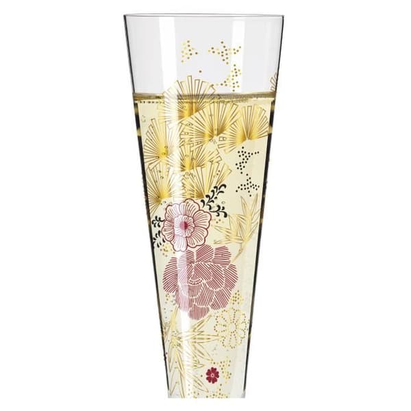 GULD NIGHT CHAMPAGNE GLASS KATHRIN STOCKEBRAND 2022 - RITZENHOFF GULD NIGHT CHAMPAGNE GLASS KATHRIN STOCKEBRAND 2022 - CHAMPAGNE GLASS