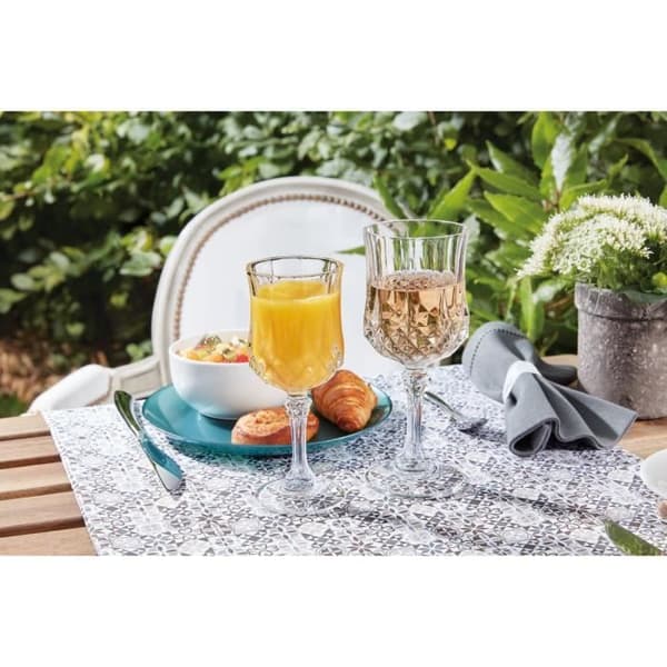 Longchamp bordsservis - Cristal d'Arques - 17cl - Set om 6