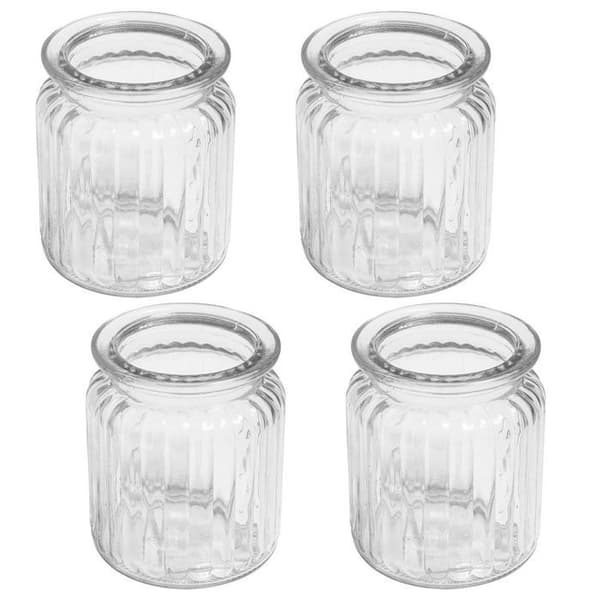 4 glasbehållare med spår 270 ml