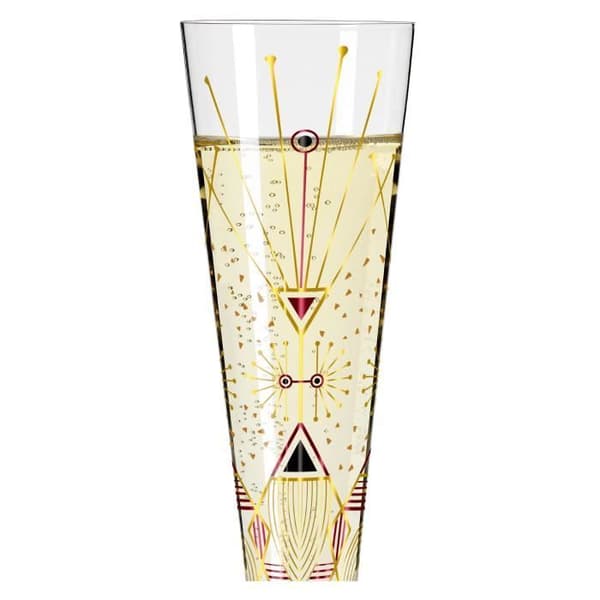 CHAMPAGNE GLAS GULD NATT ART DECO WERNER BOHR 2022 - RITZENHOFF