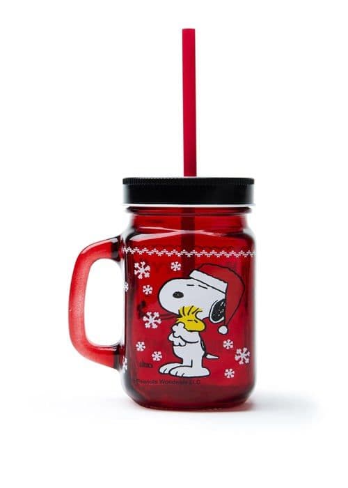 Excelsa - 64693 -, Mugg med halm Jordnötter, 0,5 l, glas
