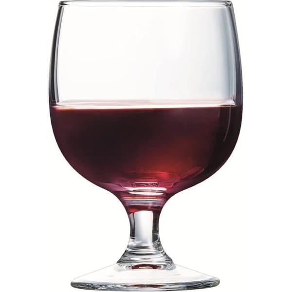 Glas på fot - ARCOROC - Kollektion Amélia - 6 stycken - Härdat glas - 25 cl - Stapelbara