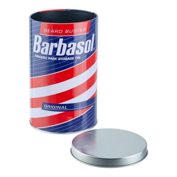 Flaska - Jurassic Park - Barbasol - Metall - Glas - Dinosaur Embryo Design