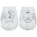 Miniatyrbild 3 av 4: Set med glasögon - SUPERMARIO - Genomskinlig - Tål diskmaskin - Unisex - One Size