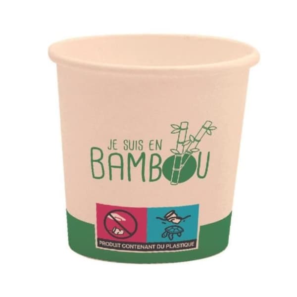 B FOODING - Bambuskoppar 6oz 18cl x50