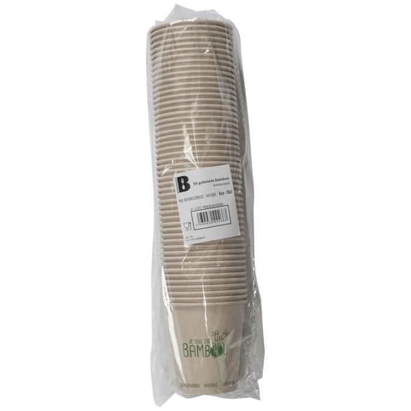 B FOODING - Bambuskoppar 6oz 18cl x50