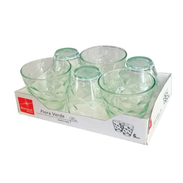 Gobelet - FLORA - 26CL - Grön - Glas - Set om 6
