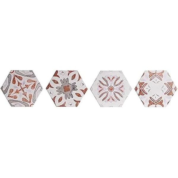 Glasunderlägg - DKD HEMDEKOR - Flerfärgad - 10,8 x 10,8 cm - Olika material - 1 st.
