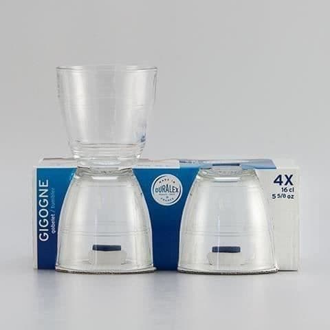 Verres Gigogne - DURALEX - 4-pack - Låg form - 16 cl - Glas