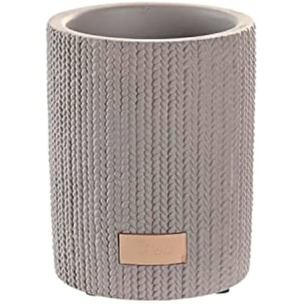 Tumlare - DKD HEMINNREDNING - Standard - Färg grå - Material cement - Mått 8x8x10 cm