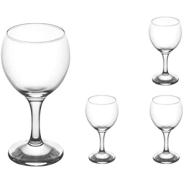 Glasögon - INDIEN - Misket - Set med 4 - Flerfärgade - 210 ML - Tål diskmaskin