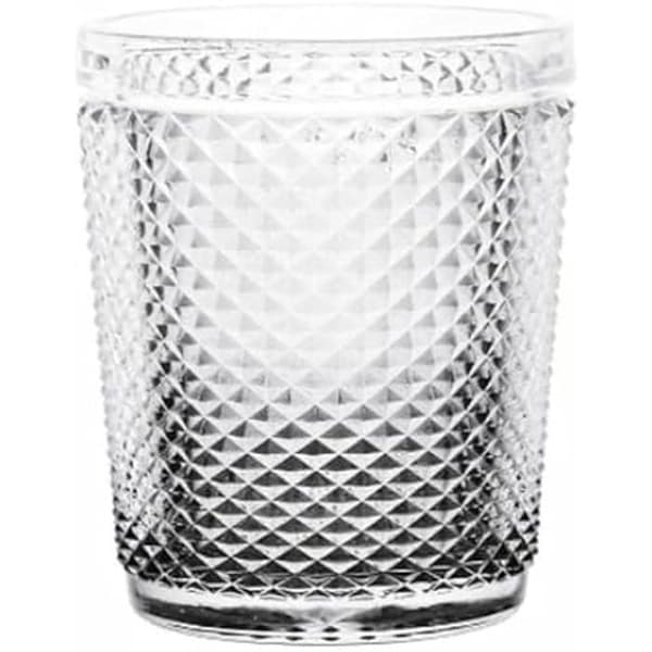 Glas - VIVALTO - Transparent Diamond - 300 ml - 6 enheter - Flerfärgat glas