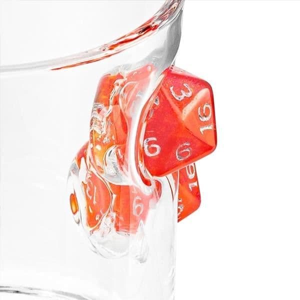 Vattenkopp - Original - Inlagd med 20-sidiga tärningar - 280 ml - Tjockt glas - Handtvätt