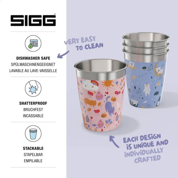 Sigg - 6043.40 - Set med muggar för barn Kinderbecher, 8697.1, Daydream