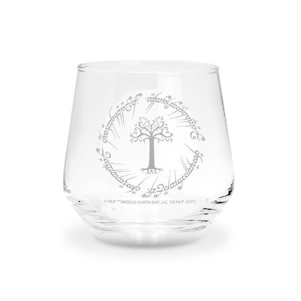 LORD OF THE RINGS Set med 2 glas Poney Fringant &amp; Träd Gondor