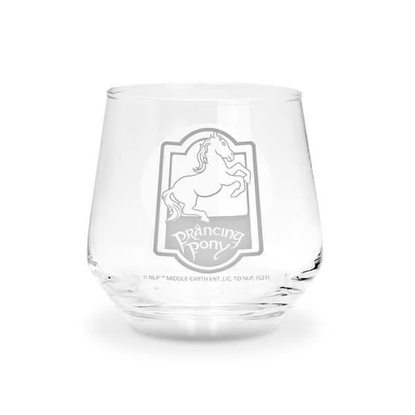 LORD OF THE RINGS Set med 2 glas Poney Fringant &amp; Träd Gondor