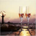 Miniatyrbild 2 av 3: TD® 1 grupp (2) Champagne Coupe, Rödvinsglas, Bröllopspresent (1 Champagne Flutes)