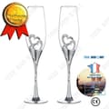 Miniatyrbild 1 av 3: TD® 1 grupp (2) Champagne Coupe, Rödvinsglas, Bröllopspresent (1 Champagne Flutes)