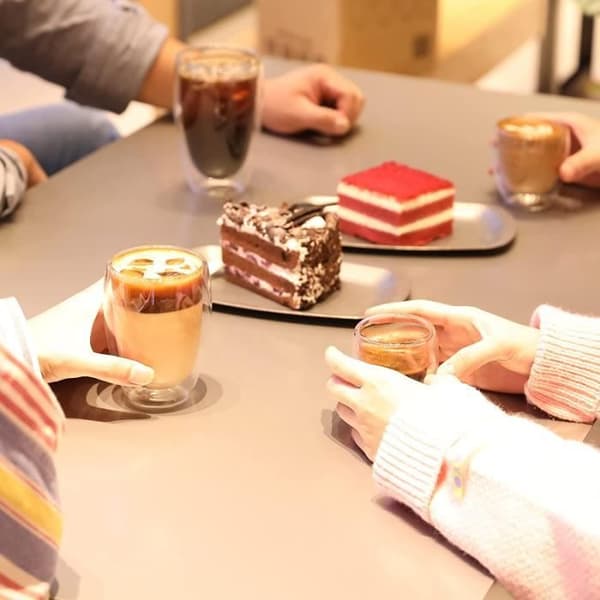 Kaffe/espressokopp - CHANGM - Set med 8 - Borosilikatglas - 4x80ml + 4x250ml - Isolerad