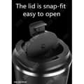 Miniatyrbild 3 av 4: TD® kaffeglas med lock Återanvändbar mugg Termoskopp isolering Rostfritt stål Te Varm kall dryck Dryck To Go