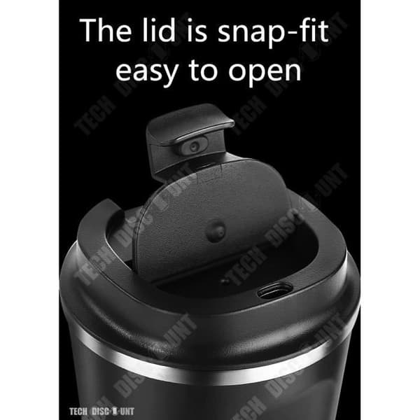 TD® kaffeglas med lock Återanvändbar mugg Termoskopp isolering Rostfritt stål Te Varm kall dryck Dryck To Go
