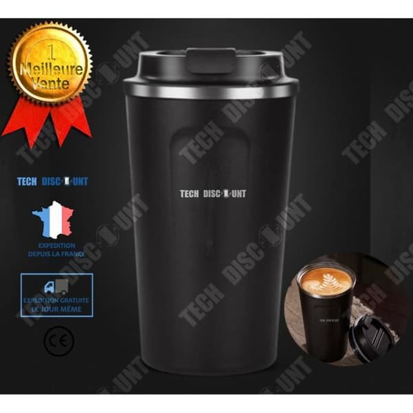 TD® kaffeglas med lock Återanvändbar mugg Termoskopp isolering Rostfritt stål Te Varm kall dryck Dryck To Go